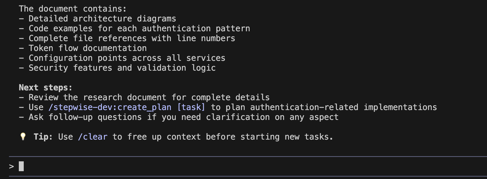 Guía de siguientes pasos después de completar el research