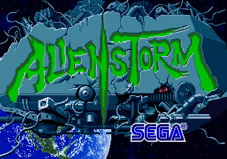 Pantalla de título de Alien Storm