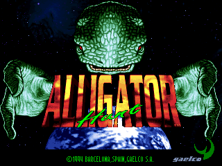 Pantalla de título de Alligator Hunt