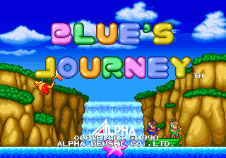 Pantalla de título de Blue's Journey