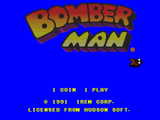 Pantalla de título de Bomberman