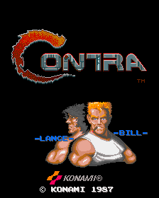Pantalla de título de Contra