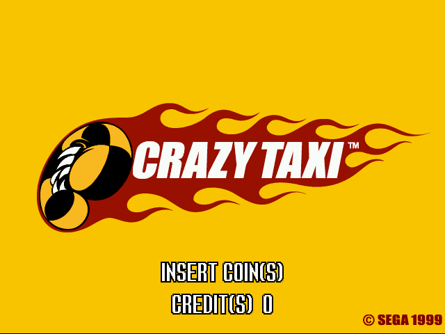 Pantalla de título de Crazy Taxi
