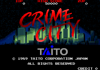 Pantalla de título de Crime City