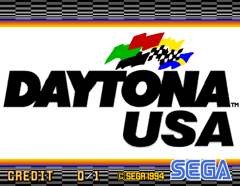 Pantalla de título de Daytona USA