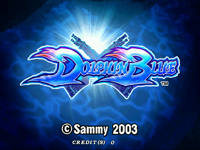 Pantalla de título de Dolphin Blue