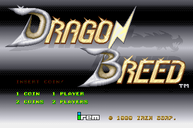 Pantalla de título de Dragon Breed