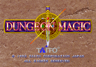 Pantalla de título de Dungeon Magic