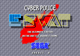 Pantalla de título de E-SWAT: Cyber Police