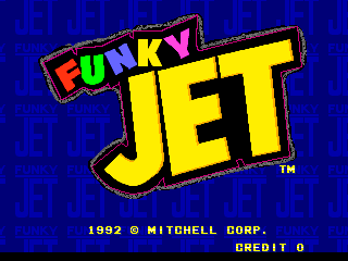 Pantalla de título de Funky Jet