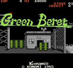 Pantalla de título de Green Beret