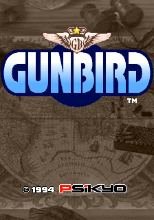 Pantalla de título de Gunbird