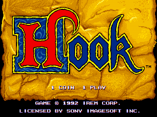 Pantalla de título de Hook