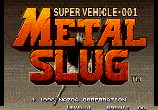 Pantalla de título de Metal Slug