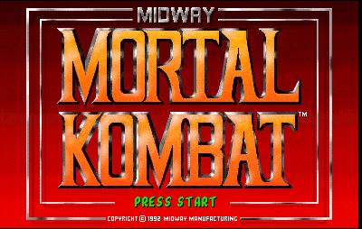 Pantalla de título de Mortal Kombat