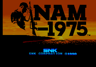 Pantalla de título de NAM-1975