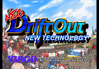 Pantalla de título de Neo Drift Out