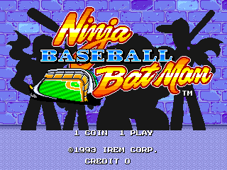 Pantalla de título de Ninja Baseball Bat Man