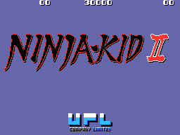 Pantalla de título de Ninja Kid II