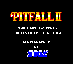 Pantalla de título de Pitfall II