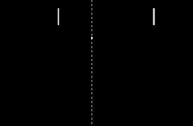 Pantalla de título de Pong