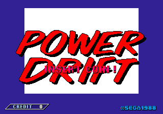 Pantalla de título de Power Drift