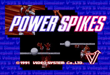 Pantalla de título de Power Spikes