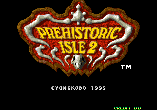 Pantalla de título de Prehistoric Isle 2