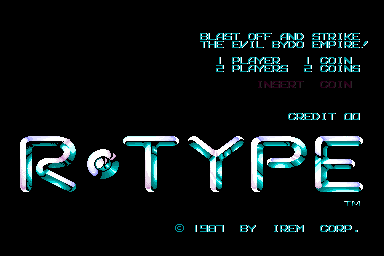 Pantalla de título de R-Type