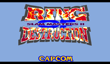 Pantalla de título de Ring of Destruction: Slammasters II
