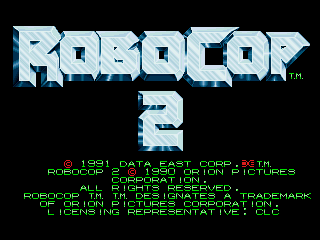 Pantalla de título de RoboCop 2