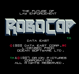 Pantalla de título de RoboCop