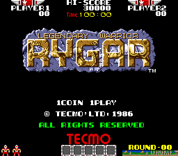 Pantalla de título de Rygar