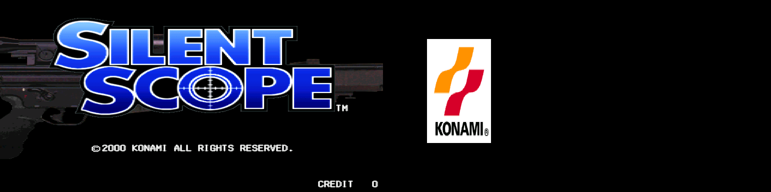 Pantalla de título de Silent Scope