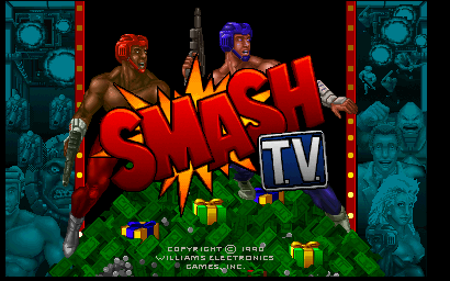 Pantalla de título de Smash T.V.