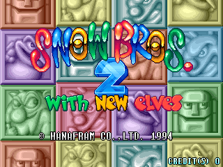 Pantalla de título de Snow Bros. 2
