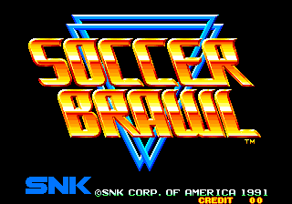 Pantalla de título de Soccer Brawl