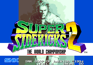 Pantalla de título de Super Sidekicks 2