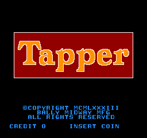 Pantalla de título de Tapper