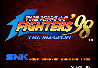 Pantalla de título de The King of Fighters '98
