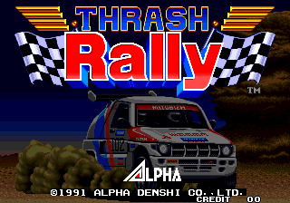 Pantalla de título de Thrash Rally