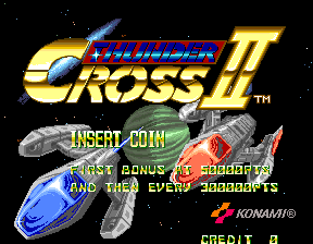Pantalla de título de Thunder Cross II