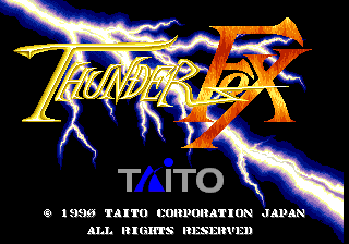 Pantalla de título de Thunder Fox