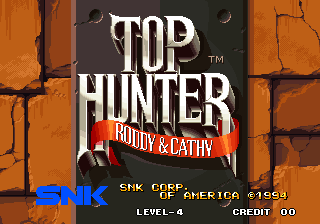 Pantalla de título de Top Hunter