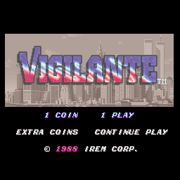 Pantalla de título de Vigilante