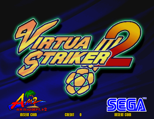 Pantalla de título de Virtua Striker 2