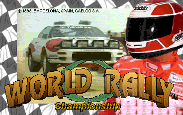 Pantalla de título de World Rally
